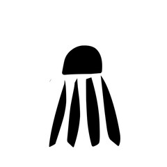 Shuttlecock icon symbol vector