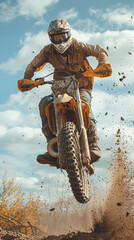 middle-aged people who take up extreme sports like motocross later in life