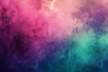 Fototapeta premium Gradients of green, blue, purple, pink blend smoothly with a bright, glowing light. rough abstract background grunge texture
