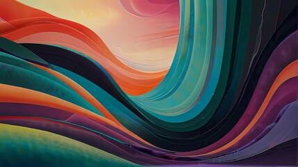 Abstract background with surrealistic painting Theme