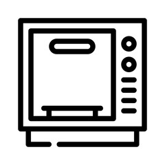 microwave line icon