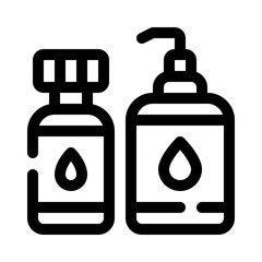 toiletries line icon