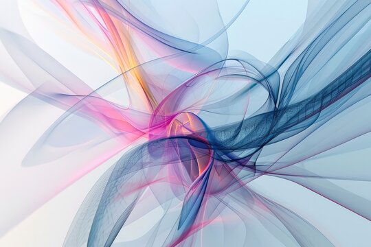 An abstract image ultramodern style on a white background