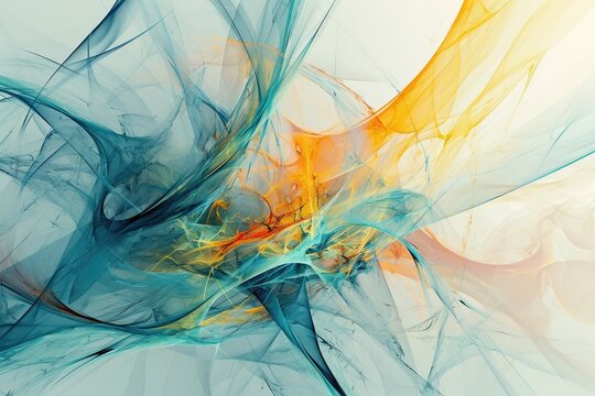 An abstract image ultramodern style on a white background