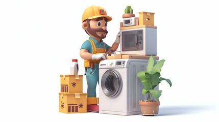 Handyman Repairing Customer Home Appliance: Technical Expertise, Customer Service, and Reliability in Small Business Operations
