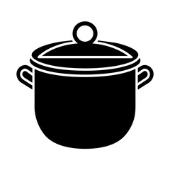 Rice cooker icon vector silhouette illustration