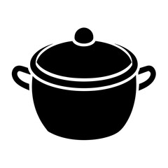 Rice cooker icon vector silhouette illustration