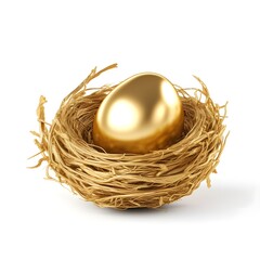 golden egg in nest Generative AI