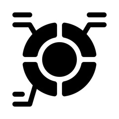 pie chart glyph icon