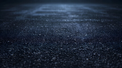 Empty asphalt floor with night sky : Generative AI