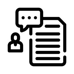 customer review line icon