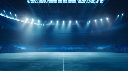 Empty sports stadium during the virus pandemic : Generative AI