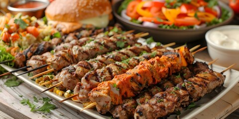 Delicious Turkish Shish Kebabs, Gourmet Burgers, Mediterranean Mezze, Seafood, and Vegetarian BBQ...