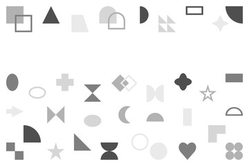 Background with geometric forms, abstract elements. Vector illustration for cover, banner, poster, card, web and packaging.