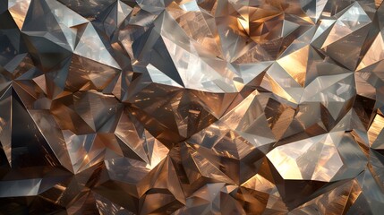 abstract faceted crystallized background