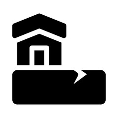 earthquake glyph icon