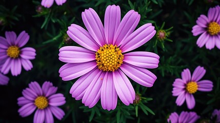 Obraz premium pink daisy flower