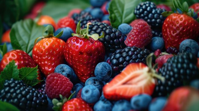 Fresh fruit texture in the background