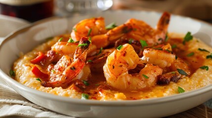 Delicious Honey Garlic Shrimp. Generative AI