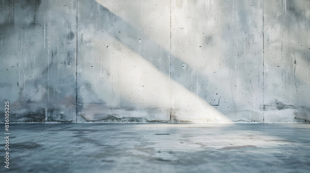 Aufkleber concrete wall background texture with copy space : generative ai
