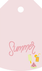 Tag summer sell advertising design.