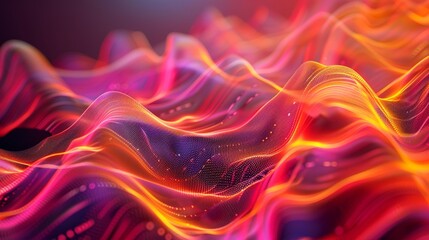 Abstract digital background. Can be used for technological processes, neural networks and AI, digital storages, sound and graphic forms, science, education, etc. hyper realistic 