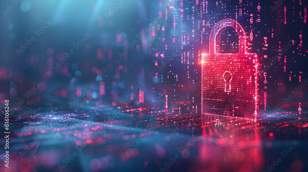 Poster photo realistic flat 3d icon of data breach leaking sensitive information representing importance of