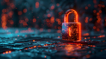 Photo realistic Flat 3D icon of Data breach leaking sensitive information   Concept of data protection and security protocols in Photo Stock