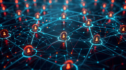 Icon of denial of service attack disrupting a network: Flat 3D representation symbolizes the impact and urgency for network defenses.