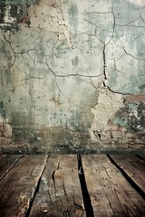 Distressed Wood and Weathered Wall Backdrop