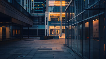 Obraz premium Empty buildings : Generative AI