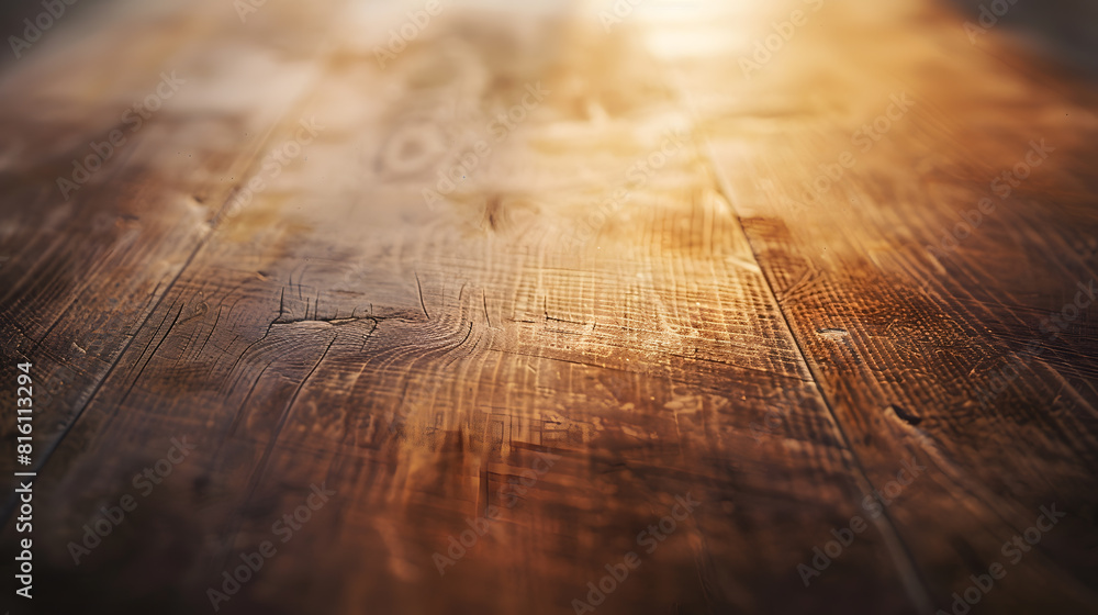Poster wooden surface textured tabletop background : generative ai