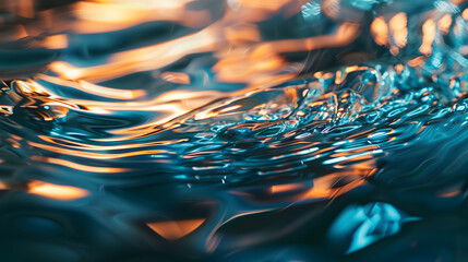 Water Background Abstract : Generative AI