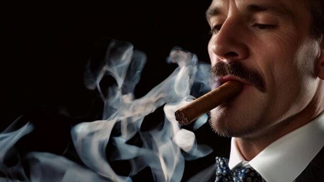 say no to smoking smoke by a man