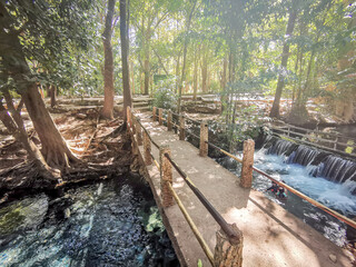 Landscape of Ban Tha Chang spring,located in Pakchong town,Nakorn Ratchasima of Thailand