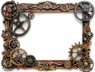 Steampunk background graphic template