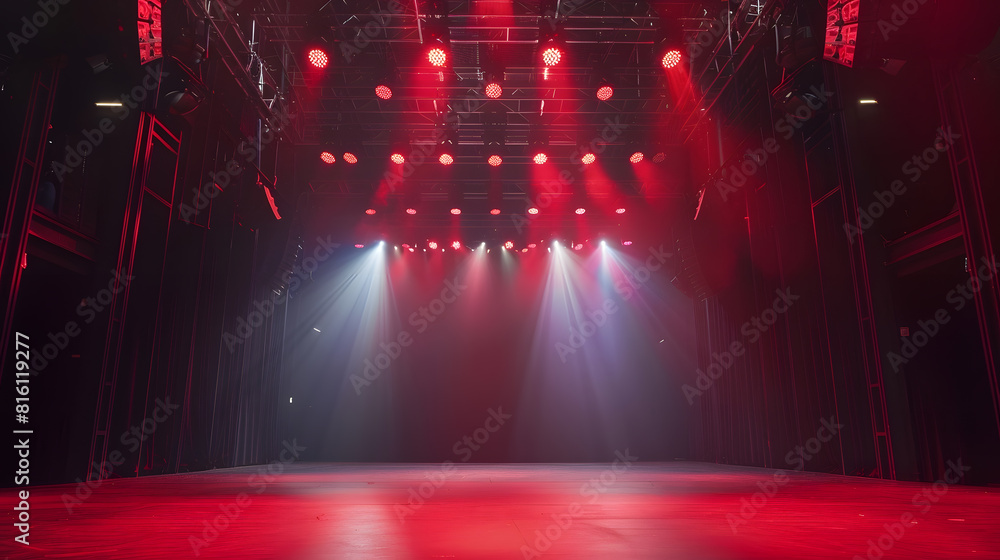 Poster empty theater stage : generative ai