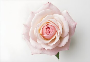 Close up view of flower rose from top concept