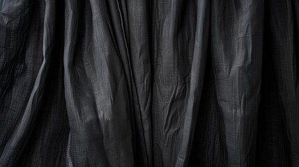 Fototapeta premium Elegant black drapery texture background