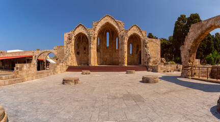 Medieval Ruins in Rhodes, Greece