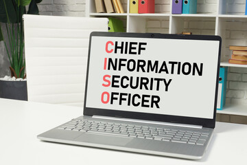 CISO Chief, Information, Security, Officer is shown using the text