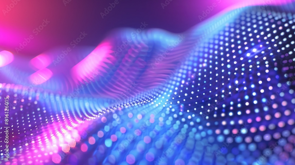 Aufkleber an abstract background with a pattern of dots and a gradient of blues and purples. the name for the 