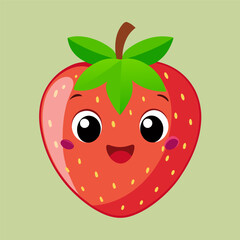 Obraz premium Colorful Strawberry Multi Color Illustration, Cute Illustration