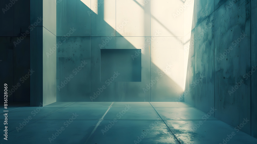 Poster empty square by modern architectures : generative ai