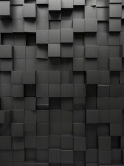 A trendy monochrome cubes 3D wallpaper that stands out as a best seller abstract background for any design