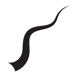 Swoosh vector. Hand drawn swoosh elements, and swoop underline typography tails shape in flat styles.  ribbons. Design concept element collection. vector illustration. EPS 10/Ai