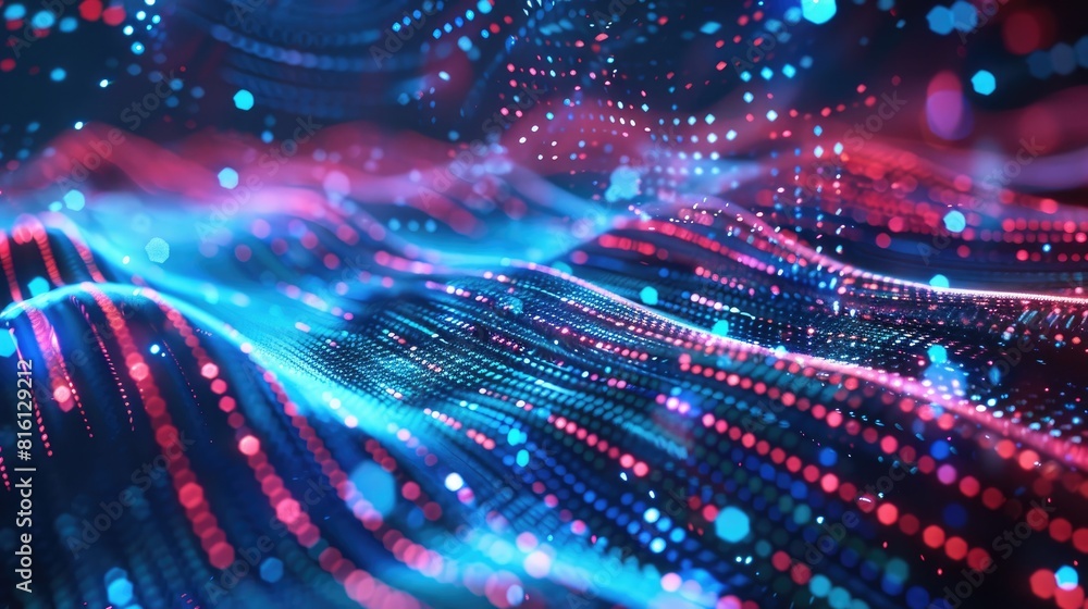 Aufkleber futuristic abstract background for big data visualization