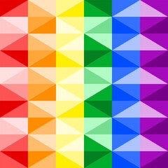 abstract rainbow geometric background, rainbow seamless pattern, pride month theme