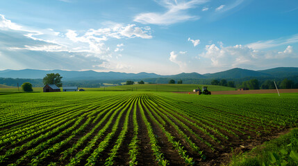 Fototapeta na wymiar Rustic Fertile Farmland for Sale in Scenic West Virginia