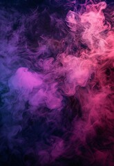 Vibrant purple and pink smoke swirls create an abstract, best-selling wallpaper or background image